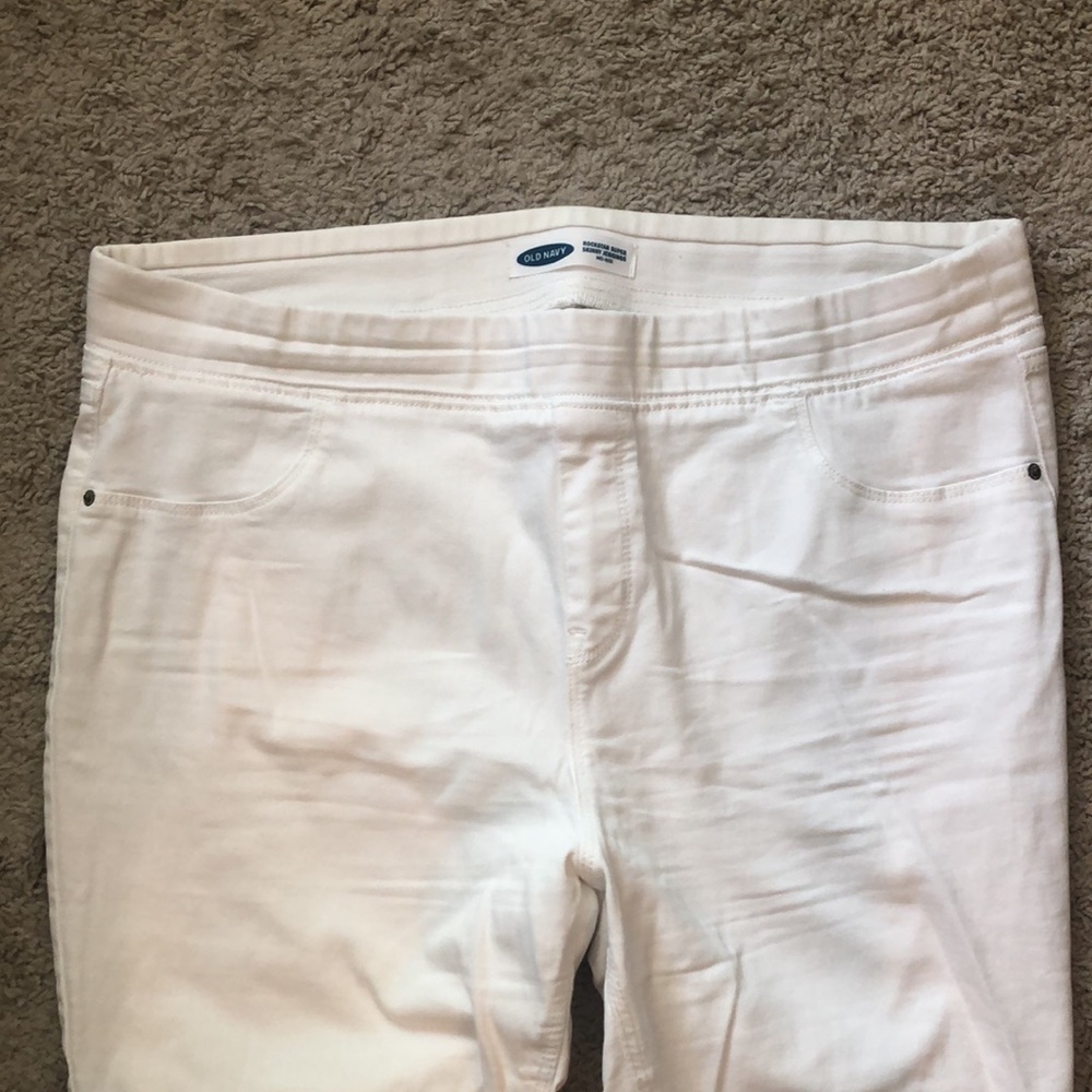 Old Navy White Stretchy Jeans